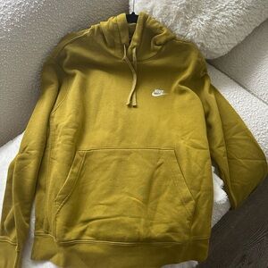 Nike Men Mustard Yellow hoodie | worn once , new | size Medium